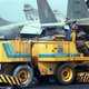 Illustration for article titled Russia Straps A Jet Engine To A Tractor To Clean Carrier Decks